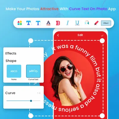 Curve Text On Photo - Text Art android App screenshot 10